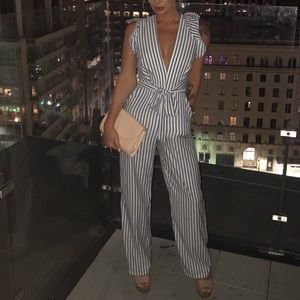 Striped Jumpsuit